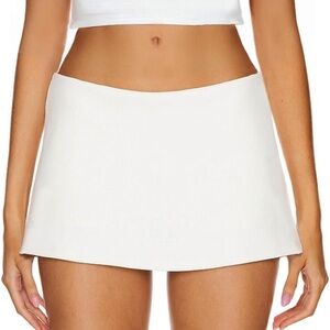 AnotherChill Women's Low Waist Micro Mini Skort with Built-in Shorts Size M